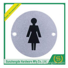 BTB SSP-002SS Stainless Steel Round Cover Female Toilet Sign Plate